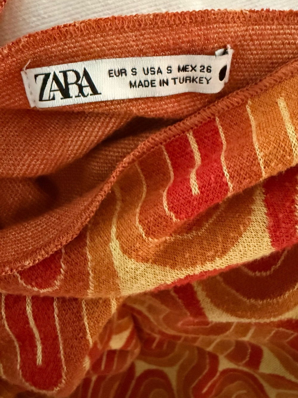 Zara Retro Wave Mini Dress Mod Tank size S - Picture 5 of 5